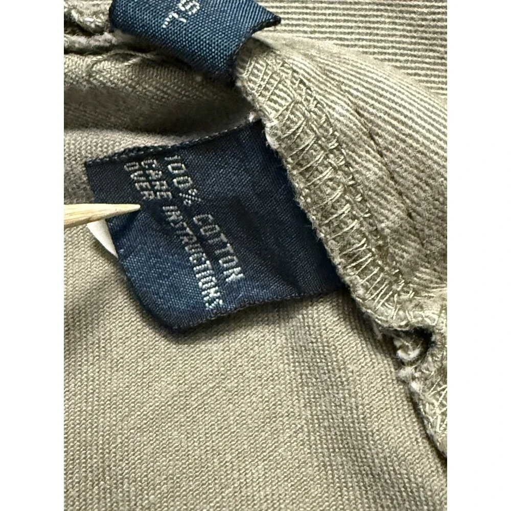 🔥Polo by Ralph Lauren Men's Size 34 Khaki Cargo Shorts Heavy Cotton Vtg Y2K